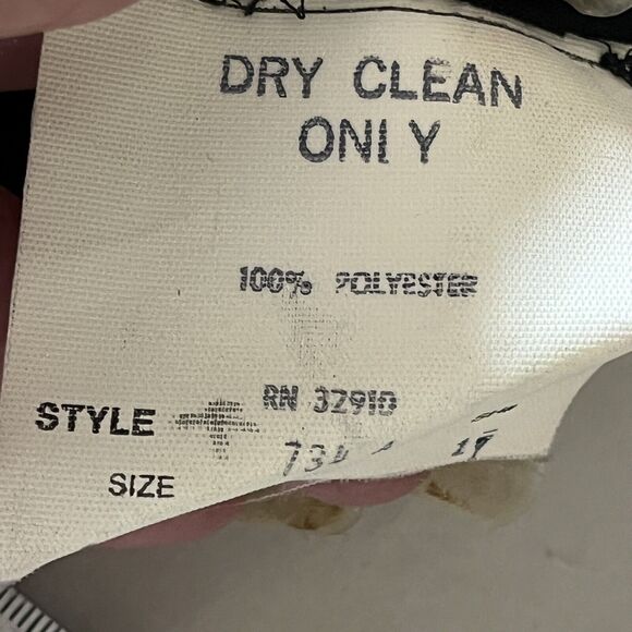 Michael Maiello For Pat Richards SZ 10 Black Dress Loose Flapper Cocktail Party - Picture 12 of 13